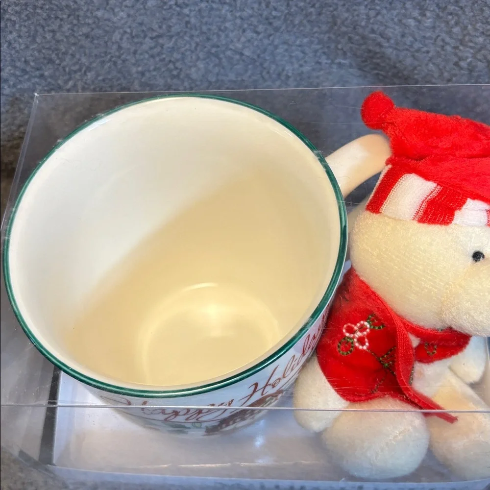 Pfaltzgraff Winterberry Bear Mug & Ornament set. New in box. - Picture 2 of 3